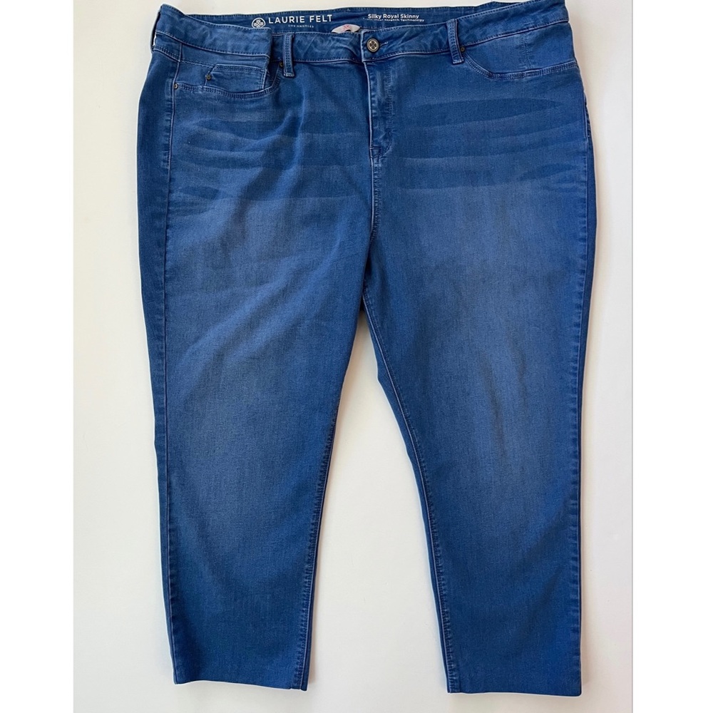 Laurie Felt Women’s Plus Size Silky Royal Skinny Jeans Size 3X